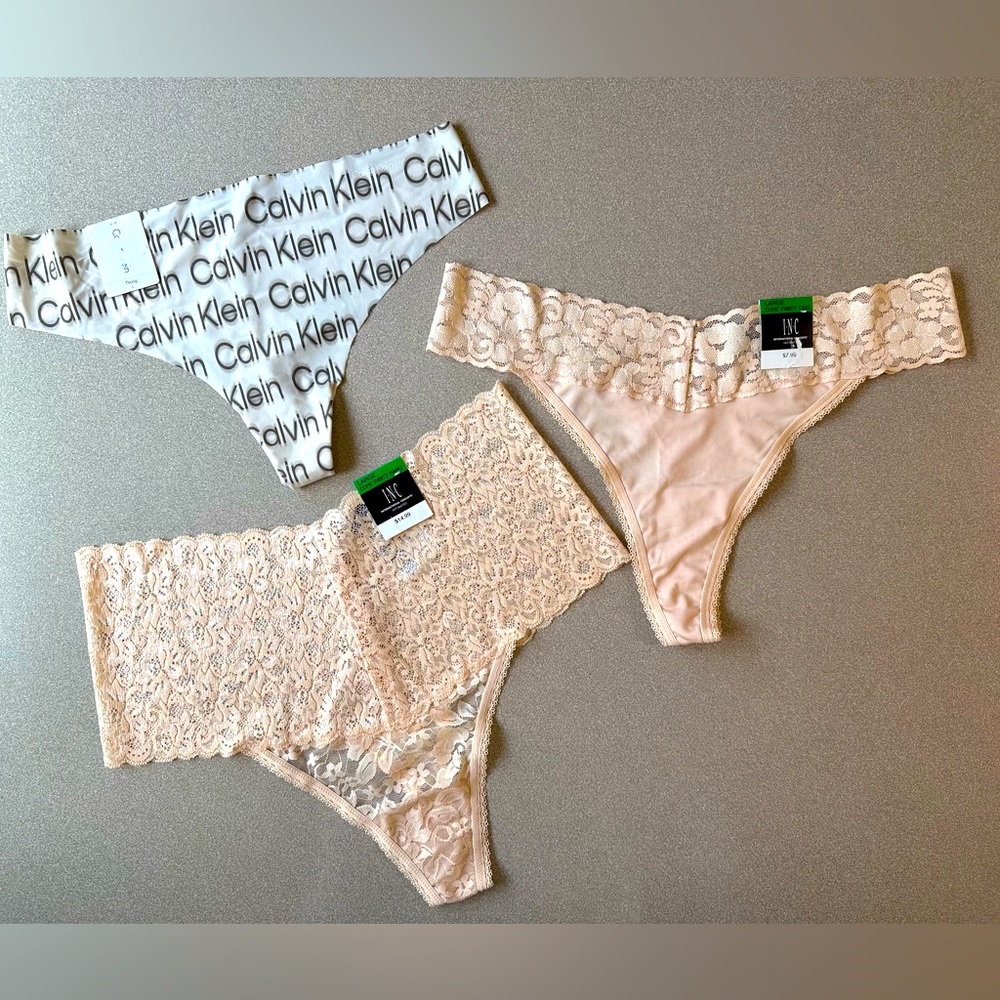 3 pair bundle of Thong Panties - NWT